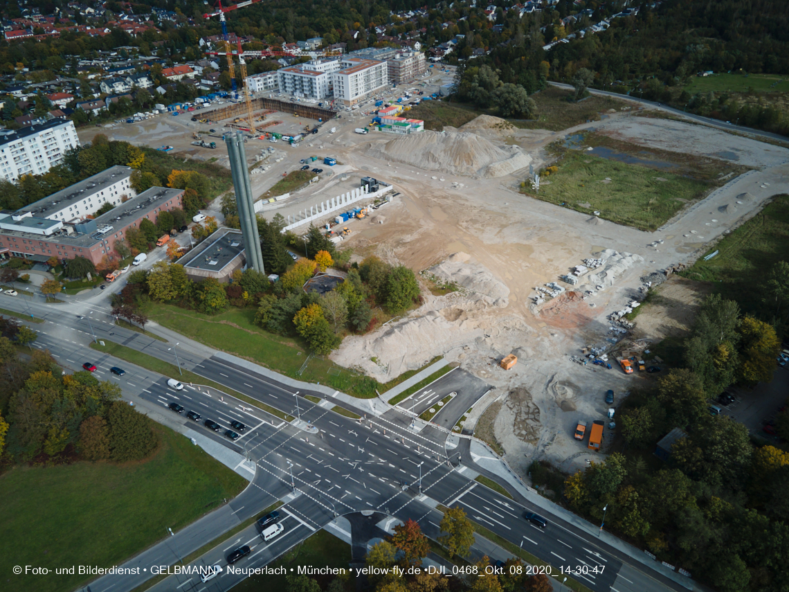 08.10.2020 - Baustelle Alexisquartier und Umgebung in Neuperlach 08.10.2020 - Baustelle Alexisquartier und Umgebung in Neuperlach